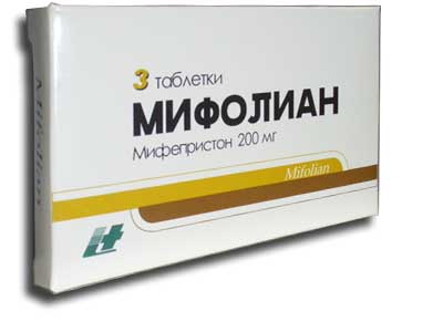 Упаковка таблеток МИФОЛИАН, внешний вид